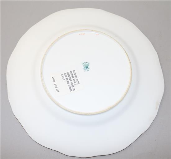 A Coalport composed part dessert service, c.1900, 23cm - 30.5cm